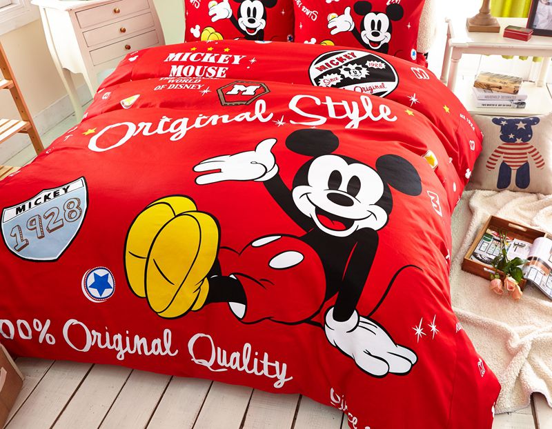 Boys Mickey Mouse Comforter Set Twin, Mickey Twin Bedding Set