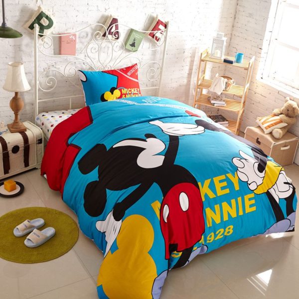 Buy Mickey and Minnie Mouse Twin Queen Adults Cartoon Bedding Set 3