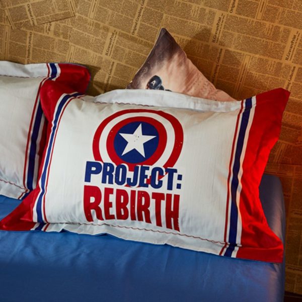 Captain America Project Rebirth Teen Bedroom Bedding Set 4