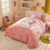 Cheerful Light Pink Marie Cat Bedding Set 1