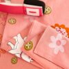 Cheerful Light Pink Marie Cat Bedding Set 7
