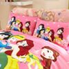 Decorative princess hotpink color bedding set 3