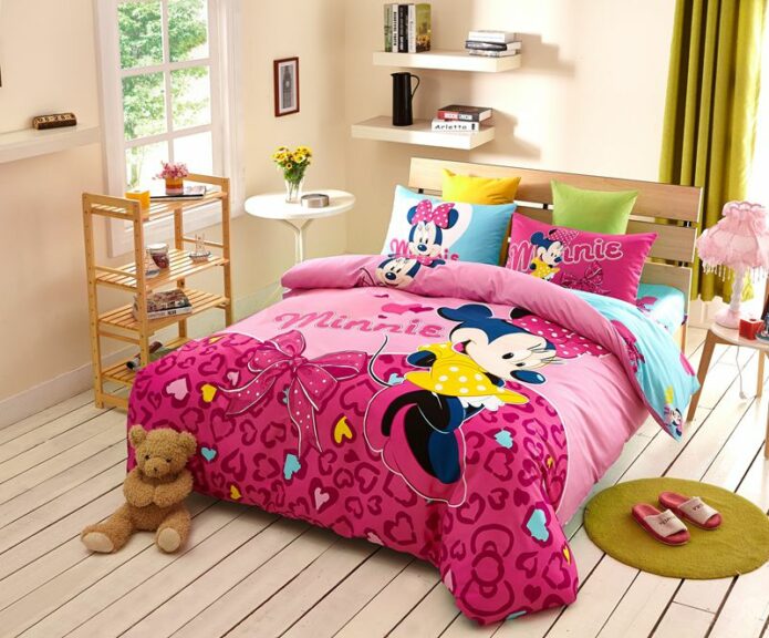 Disney Minnie Mouse Pink Bedding Set For Teen Girls Bedroom 1