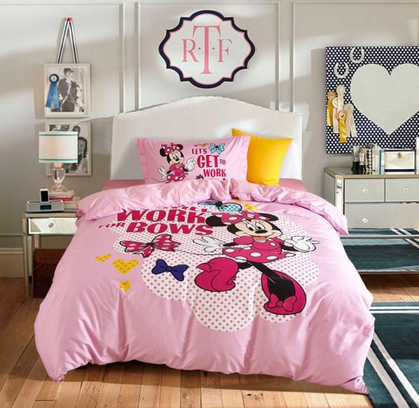 Disney Minnie Mouse cute teen comforter set 1