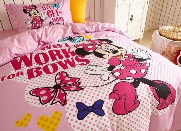 Disney Minnie Mouse cute teen comforter set 4