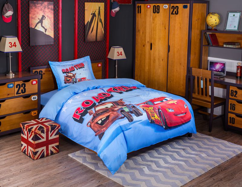 Disney Pixar Cars Movie Lightning Mcqueen Mater Bedding Set