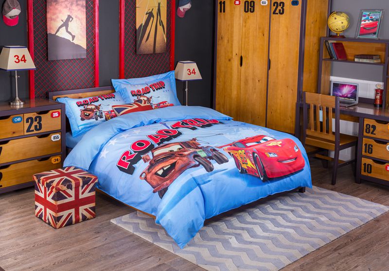 Disney Pixar Cars Movie Lightning Mcqueen Mater Bedding Set