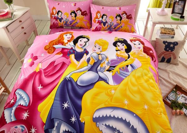 Disney Princess Bedding Set Twin Queen Size 2