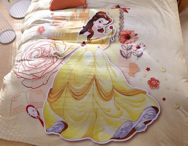 Disney Princess Belle Bedding Set for Kids Girls Teens 4