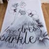 Disney Princess Cinderella Stencil Art Bedding Set 3
