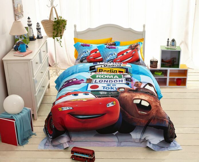 Disney Cars and Trucks Bedding Set Twin Queen Size