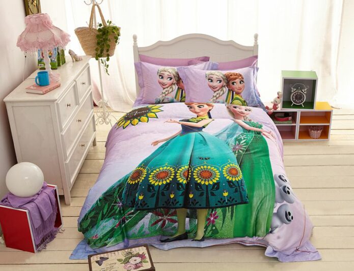 Disney Elsa and Anna Birthday Gift for Girls Bedding Set