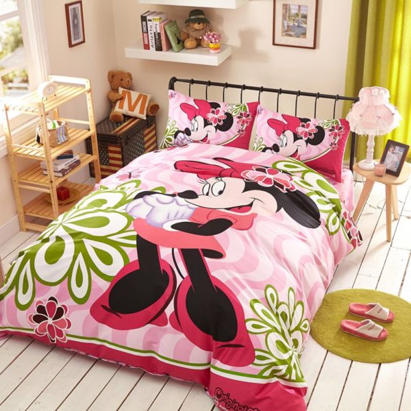 Fantastic Minnie Mouse Bedding Set Twin Queen Size