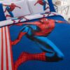 Fashionable Blue Color Spider Man Bedding Set 6