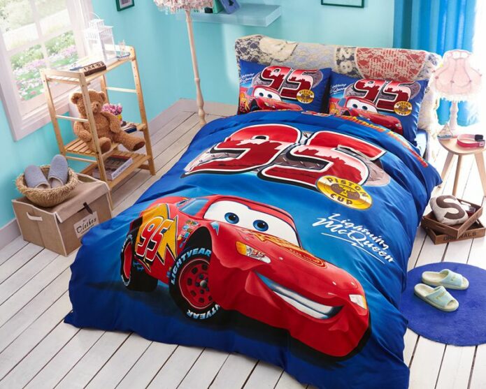 Kids Racing Car Movie Bedding Set