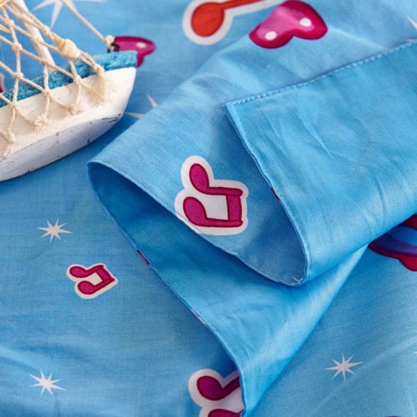 Light Sky Blue Color Mickey and Friends Bedding Set 10
