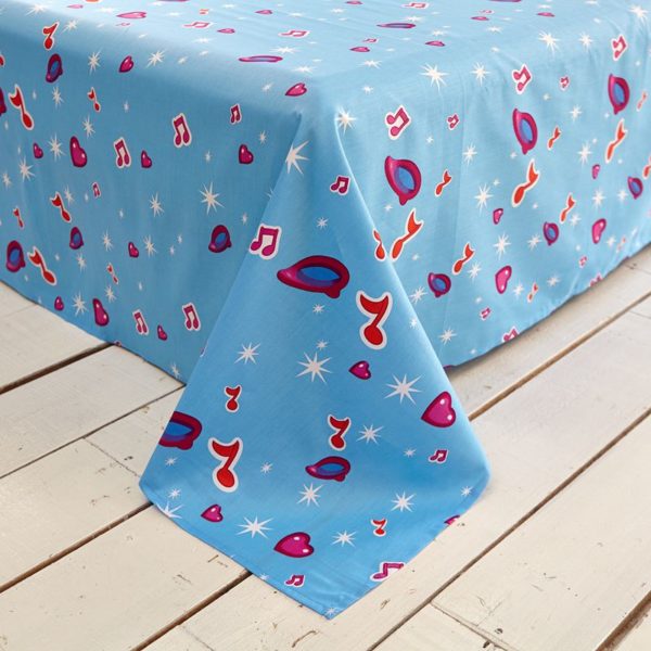 Light Sky Blue Color Mickey and Friends Bedding Set 3