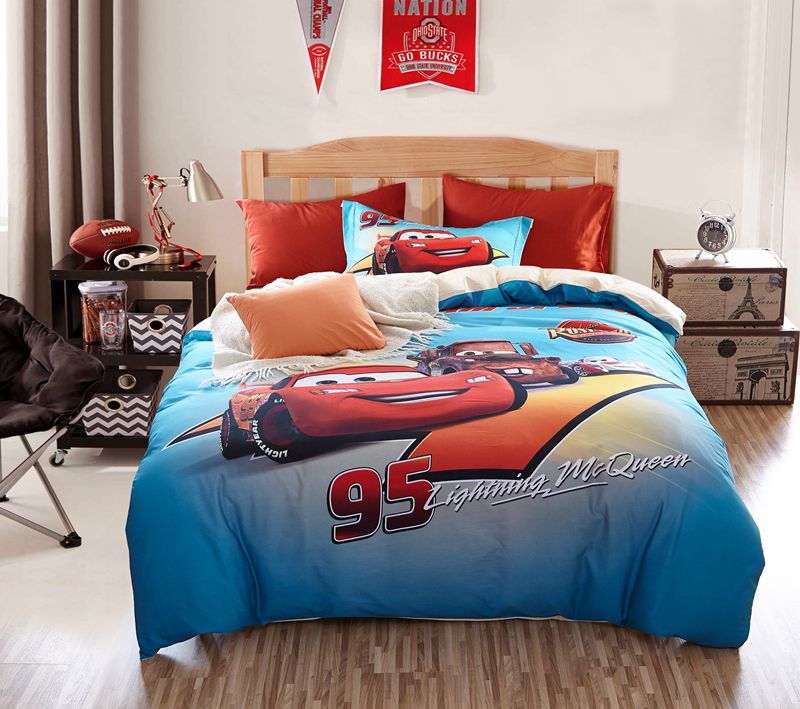 Lightning mcqueen bed set full online