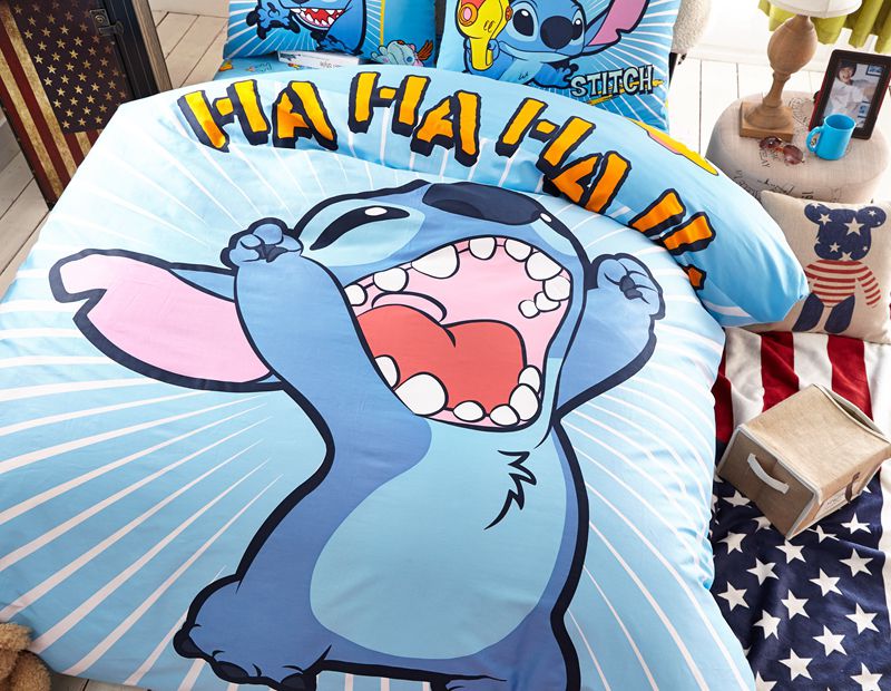 Stitch Bed Linen, King (220 x 240 cm), 3D Lilo & Stitch Duvet