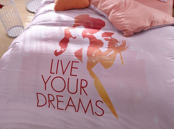 Live Your Dreams Disney Princess Bedding Set 5