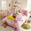 Love Girl Minnie Mouse Bedding Set Twin Queen Size 4