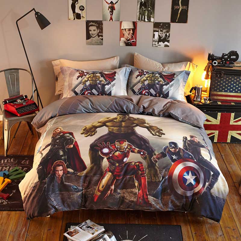 Marvel Super Heroes Teens Bedding Set Twin Queen Size Ebeddingsets