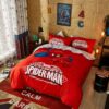 Marvel Ultimate Spider Man Red Color Teen Boys Bedding Set 5