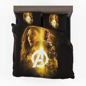 Marvel Vision War Machine Falcon Scarlet Witch Infinity War Bed in Bag