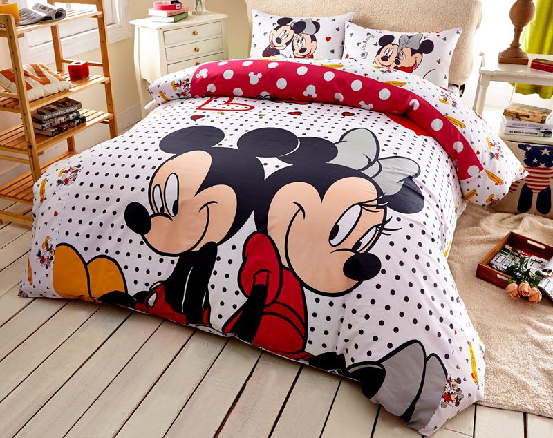 Mickey and minnie bed set shop