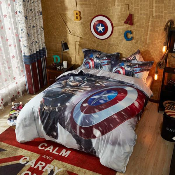 Mindblowing Captain America Comforter Set 5