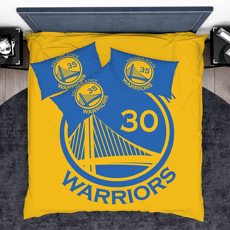 NBA Golden State Warriors Bed in Bag Set, Queen Size, Team Colors, 100%  Polyester, 5 Piece Set