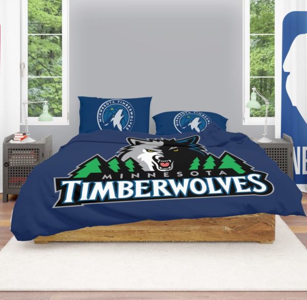 NBA Minnesota Timberwolves Bedding Comforter Set 4