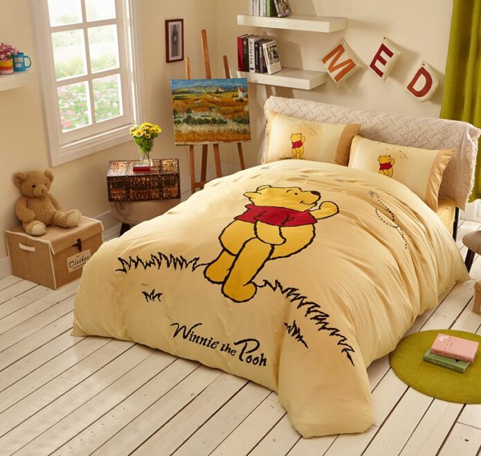 Navajowhite Color Winnie Pooh Bedding Set
