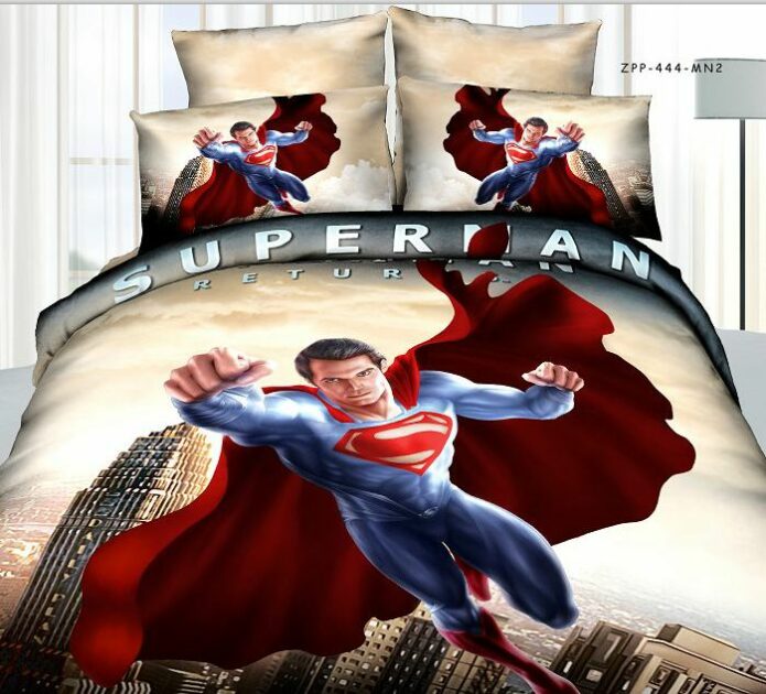 Super Man Movie Themed Bedding Set