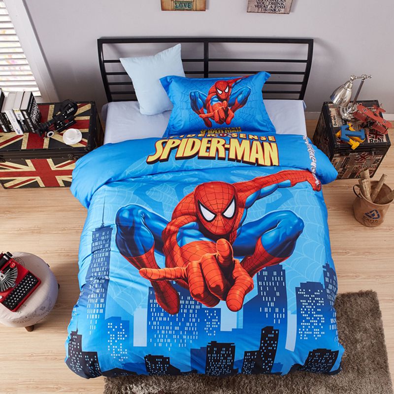 Visually Appearing Spider Man Super Hero Bedding Set Ebeddingsets