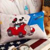White Color Mickey Minnie Teens Bedroom Bedding Set 5