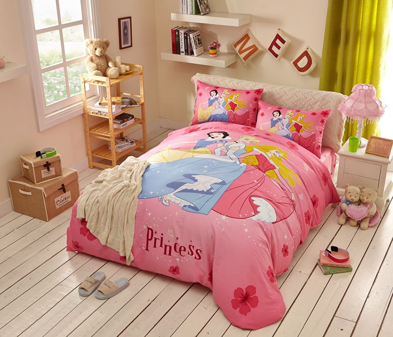Disney Princess Bed Sheets Set Twin, Twin Size Princess Bed Set