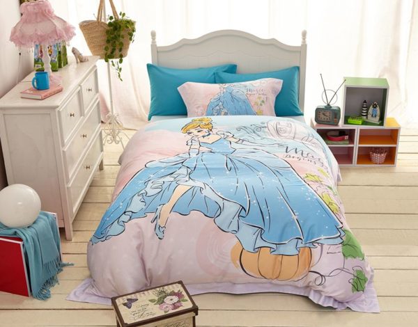 Disney Princess Cinderella Movie Themed Bedding Set