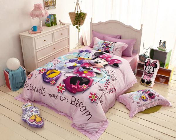 minnie mouse and donald duck bedding set 1