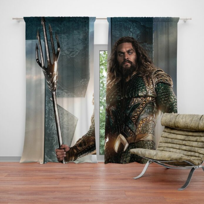 Aquaman Justice League Super Hero Curtain