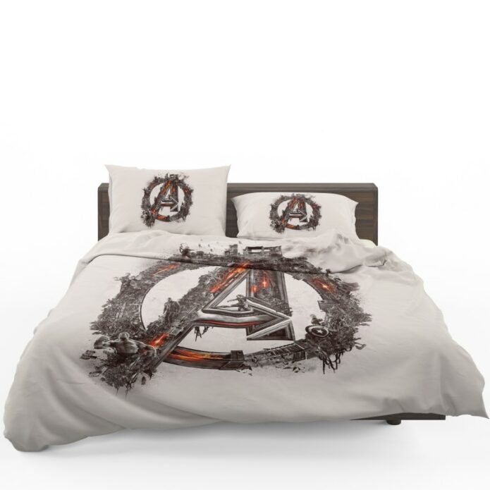 Avengers Logo Print Bedding Set