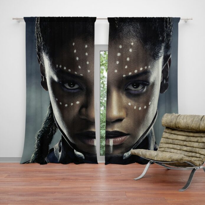 Black Panther Letitia Wright Shuri Curtain