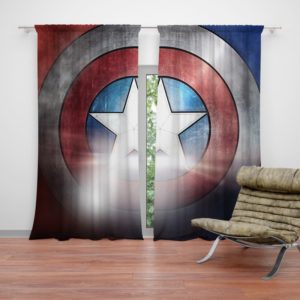 Captain America Shield American Marvel Curtain