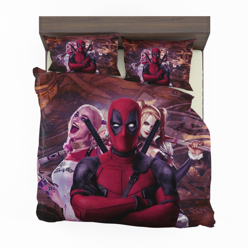 Deadpool And Harley Quinn Artwork, Harley Quinn Twin Bed Sheets