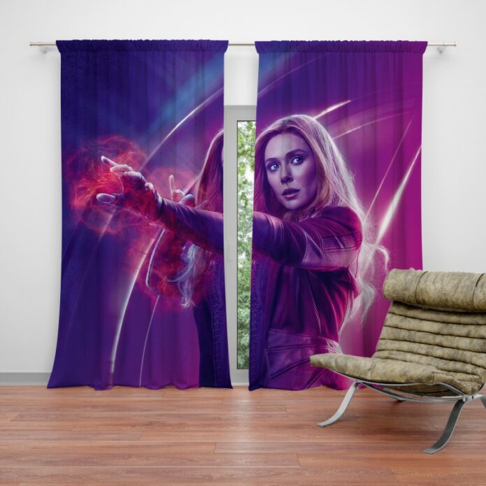 Elizabeth Olsen Wanda Maximoff Avengers Curtain