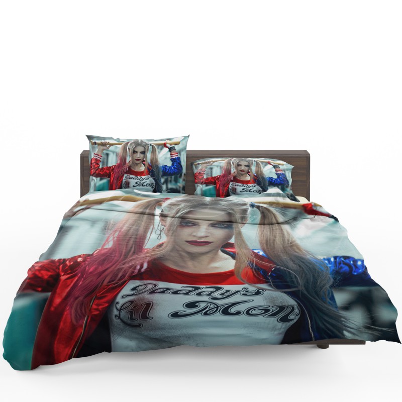 harley quinn cosplay suicide squad bedding set