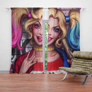 Harley Quinn DC Comics Artwork Curtain