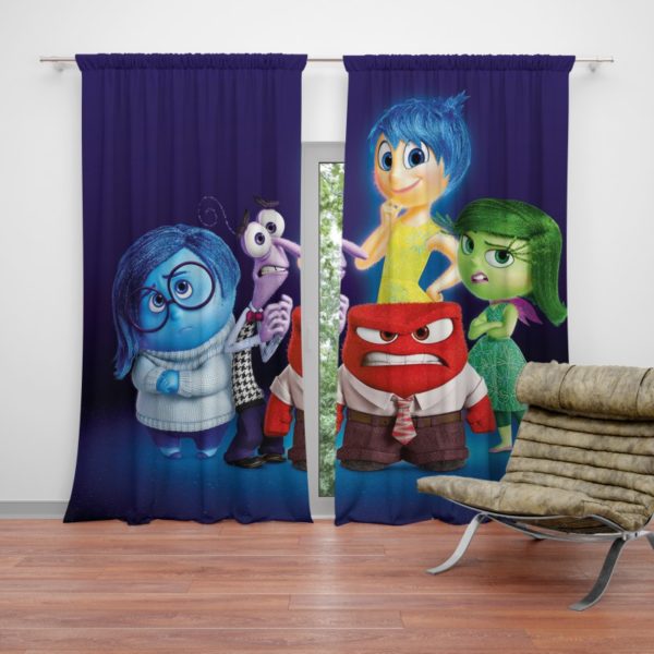 Inside Out Pixar Animation Movie Curtain