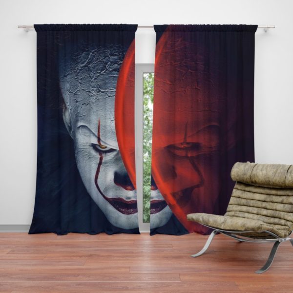 It Movie Clown Bill Skarsgard Curtain