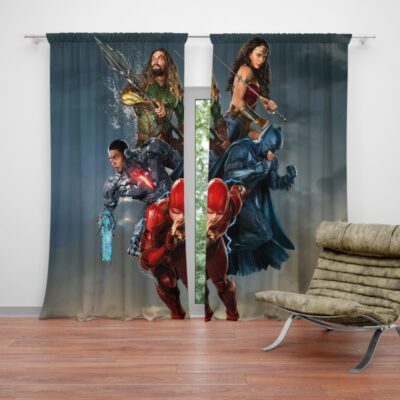 Justice League Movie Teen Bedroom Curtain